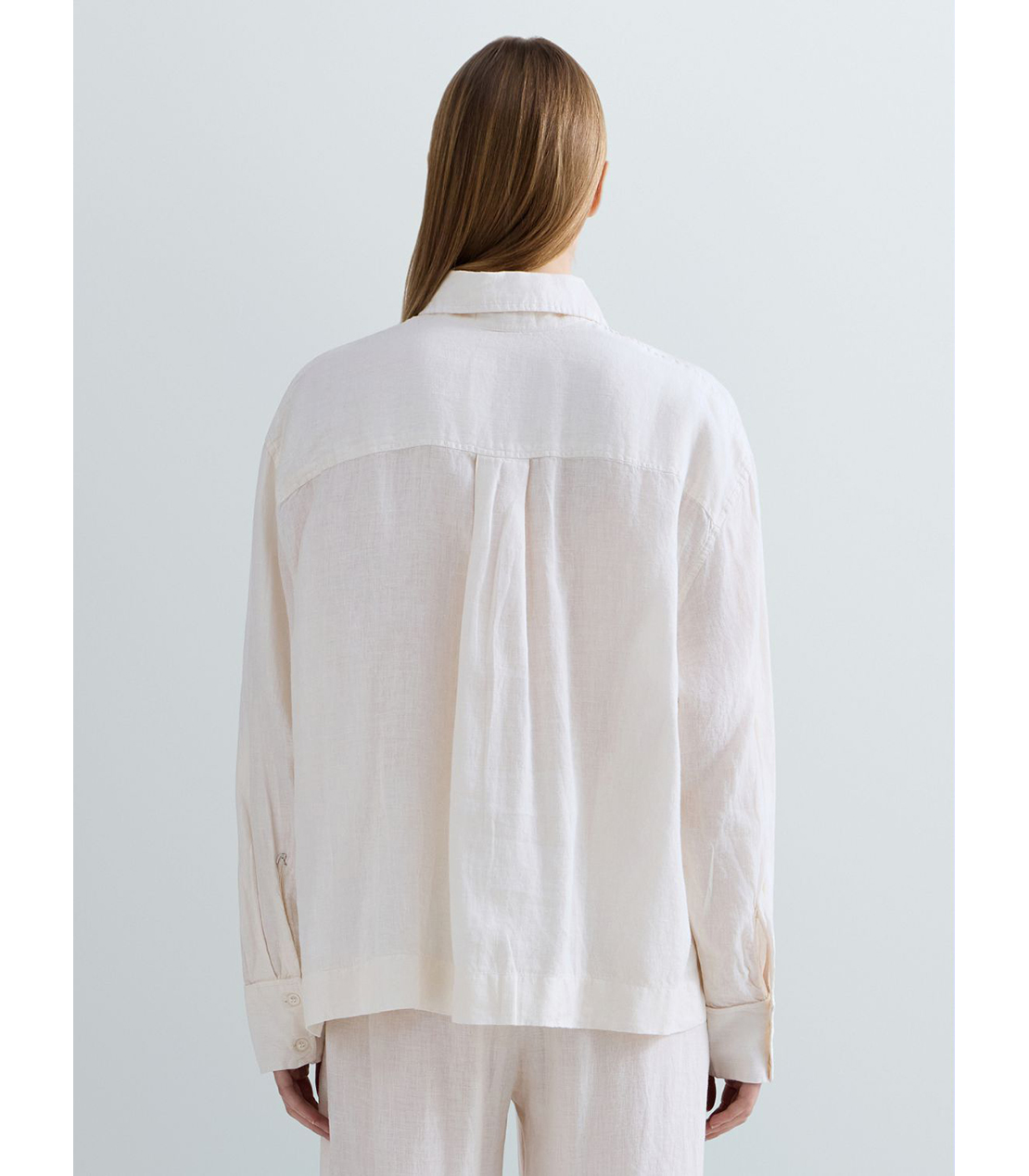 リネンオーバーサイズシャツ 詳細画像 ホワイト 3